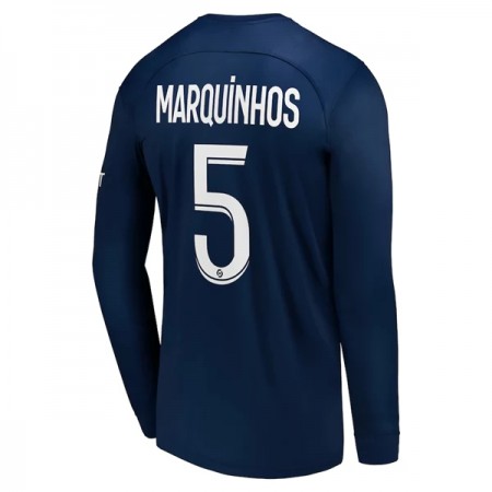 Jalkapallo Pelipaidat/Peliasut Paris Saint-Germain Marquinhos 5 Kotipelipaita 2022-23 Pitkähihainen